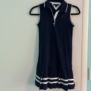 Tommy Hilfiger navy tennis-style ruffle dress
